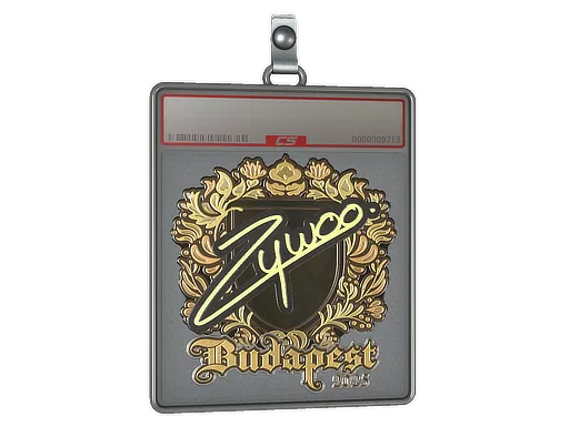 Sticker Slab | ZywOo (Gold) | Budapest 2025