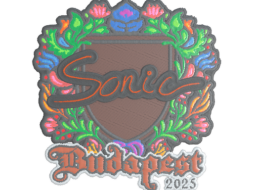 Sticker | Sonic (Embroidered) | Budapest 2025
