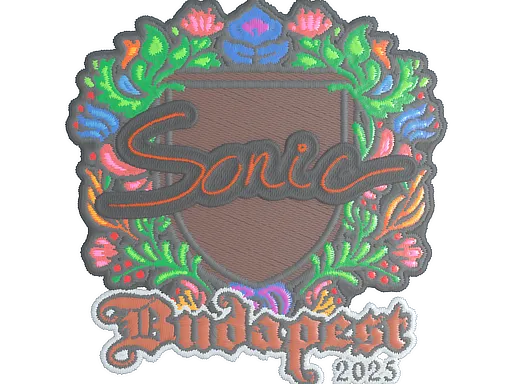 Sticker | Sonic (Embroidered) | Budapest 2025