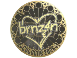 Sticker | brnz4n (Gold) | Cologne 2026