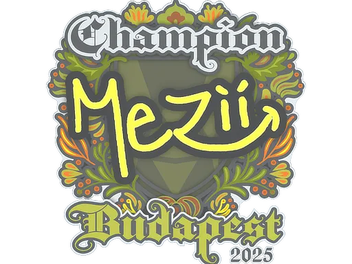 Sticker | mezii (Champion) | Budapest 2025