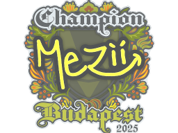 Sticker | mezii (Champion) | Budapest 2025