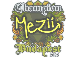 Sticker | mezii (Champion) | Budapest 2025