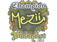 Sticker | mezii (Champion) | Budapest 2025