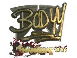 Sticker | bodyy (Gold) | Shanghai 2024