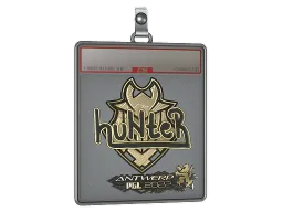 Sticker Slab | huNter (Gold) | Antwerp 2022