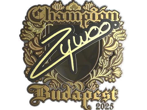 Sticker | ZywOo (Gold, Champion) | Budapest 2025