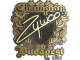 Sticker | ZywOo (Gold, Champion) | Budapest 2025