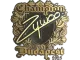 Sticker | ZywOo (Gold, Champion) | Budapest 2025 CS2 skin