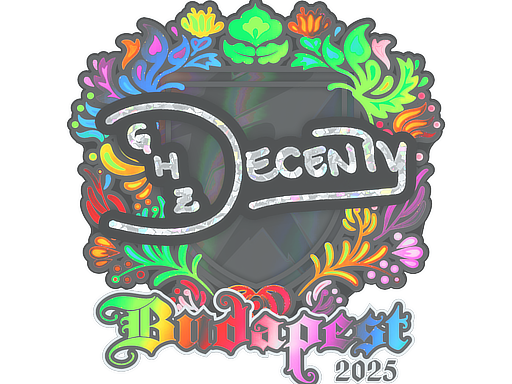 Sticker | decenty (Holo) | Budapest 2025
