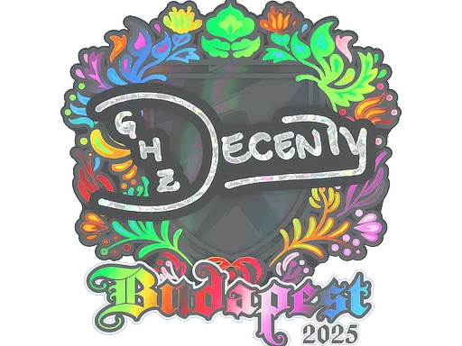 Sticker | decenty (Holo) | Budapest 2025