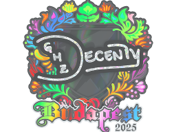 Sticker | decenty (Holo) | Budapest 2025