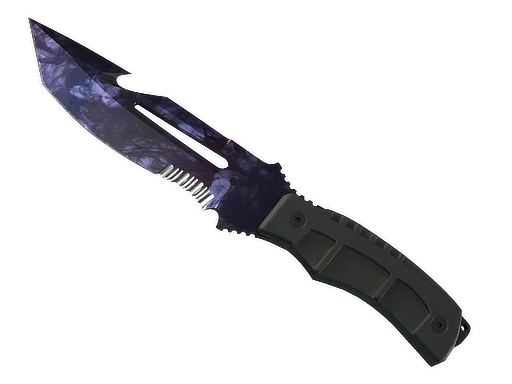 ★ StatTrak™ Survival Knife | Doppler (Minimal Wear) Black Pearl