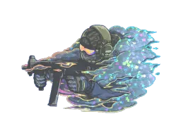 Sticker | Pushing Smokes (Glitter)