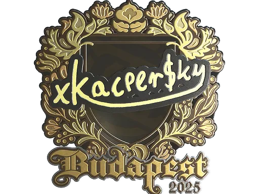 Sticker | xKacpersky (Gold) | Budapest 2025