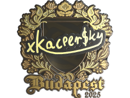Sticker | xKacpersky (Gold) | Budapest 2025