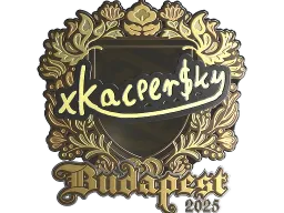 Sticker | xKacpersky (Gold) | Budapest 2025