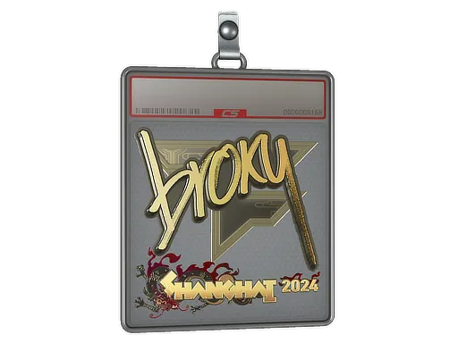 Sticker Slab | broky (Gold) | Shanghai 2024