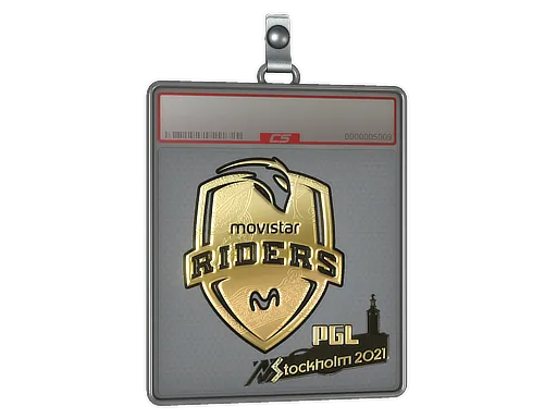 Sticker Slab | Movistar Riders (Gold) | Stockholm 2021