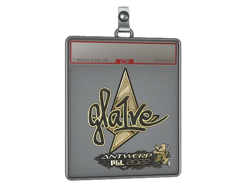 Sticker Slab | gla1ve (Gold) | Antwerp 2022
