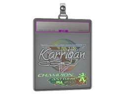 Sticker Slab | karrigan (Holo, Champion) | Antwerp 2022