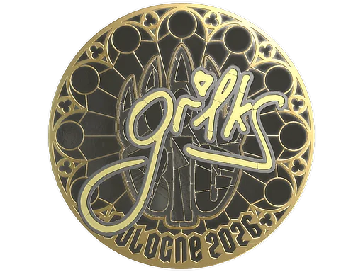 Sticker | gr1ks (Gold) | Cologne 2026