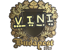 Sticker | VINI (Gold) | Budapest 2025
