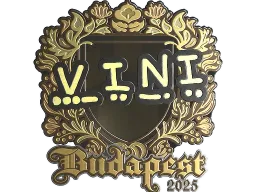 Sticker | VINI (Gold) | Budapest 2025