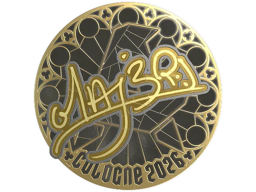 Sticker | MAJ3R (Gold) | Cologne 2026