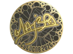 Sticker | MAJ3R (Gold) | Cologne 2026
