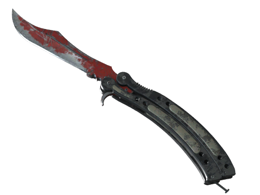 ★ StatTrak™ Butterfly Knife | Crimson Web (Battle-Scarred)