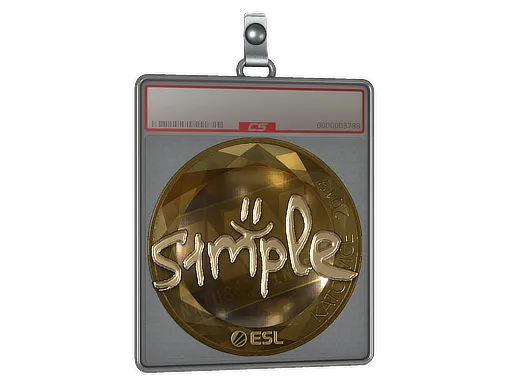 Sticker Slab | s1mple (Gold) | Katowice 2019