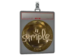 Sticker Slab | s1mple (Gold) | Katowice 2019
