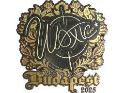 Sticker | woxic (Gold) | Budapest 2025