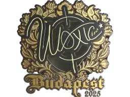 Sticker | woxic (Gold) | Budapest 2025
