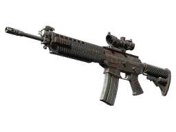 SG 553 | Basket Halftone CS2 skin