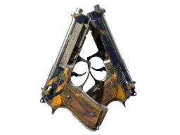 StatTrak™ Dual Berettas | Marina (Battle-Scarred)