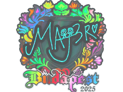 Sticker | MAJ3R (Holo) | Budapest 2025