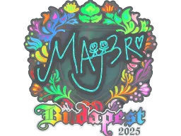 Sticker | MAJ3R (Holo) | Budapest 2025