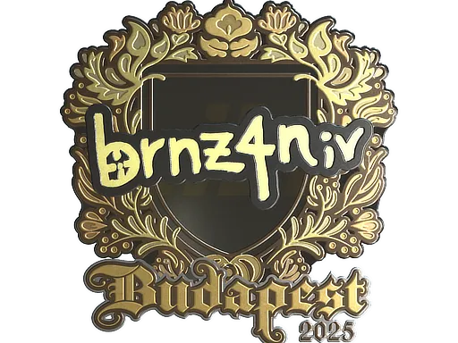 Sticker | brnz4n (Gold) | Budapest 2025