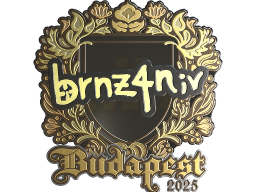 Sticker | brnz4n (Gold) | Budapest 2025