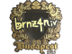 Sticker | brnz4n (Gold) | Budapest 2025