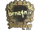Sticker | brnz4n (Gold) | Budapest 2025 CS2 skin
