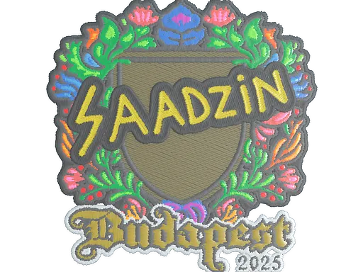 Sticker | saadzin (Embroidered) | Budapest 2025