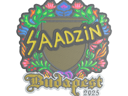 Sticker | saadzin (Embroidered) | Budapest 2025