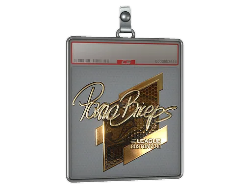 Sticker Slab | pashaBiceps (Gold) | Boston 2018