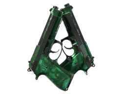 Dual Berettas | Polished Malachite CS2 skin