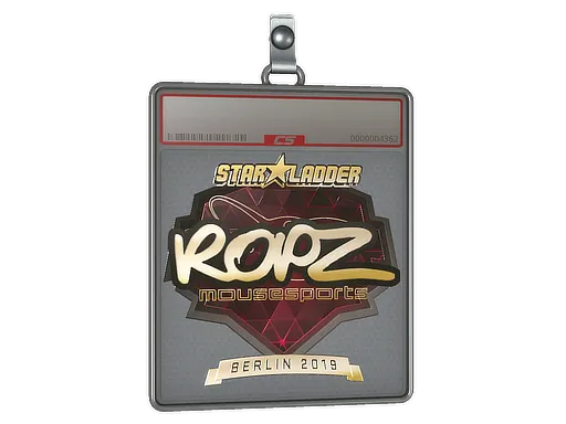 Sticker Slab | ropz (Gold) | Berlin 2019