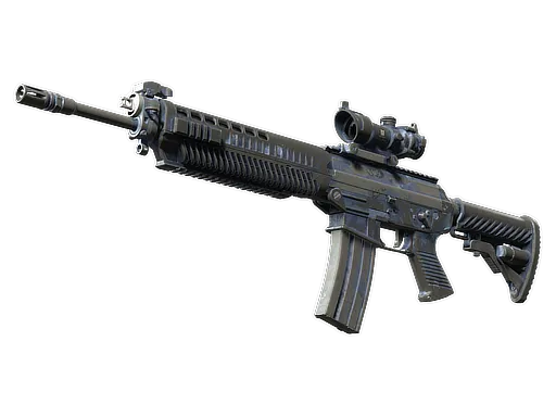Souvenir SG 553 | Night Camo (Battle-Scarred)