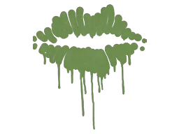 Sealed Graffiti | Kiss (Battle Green)